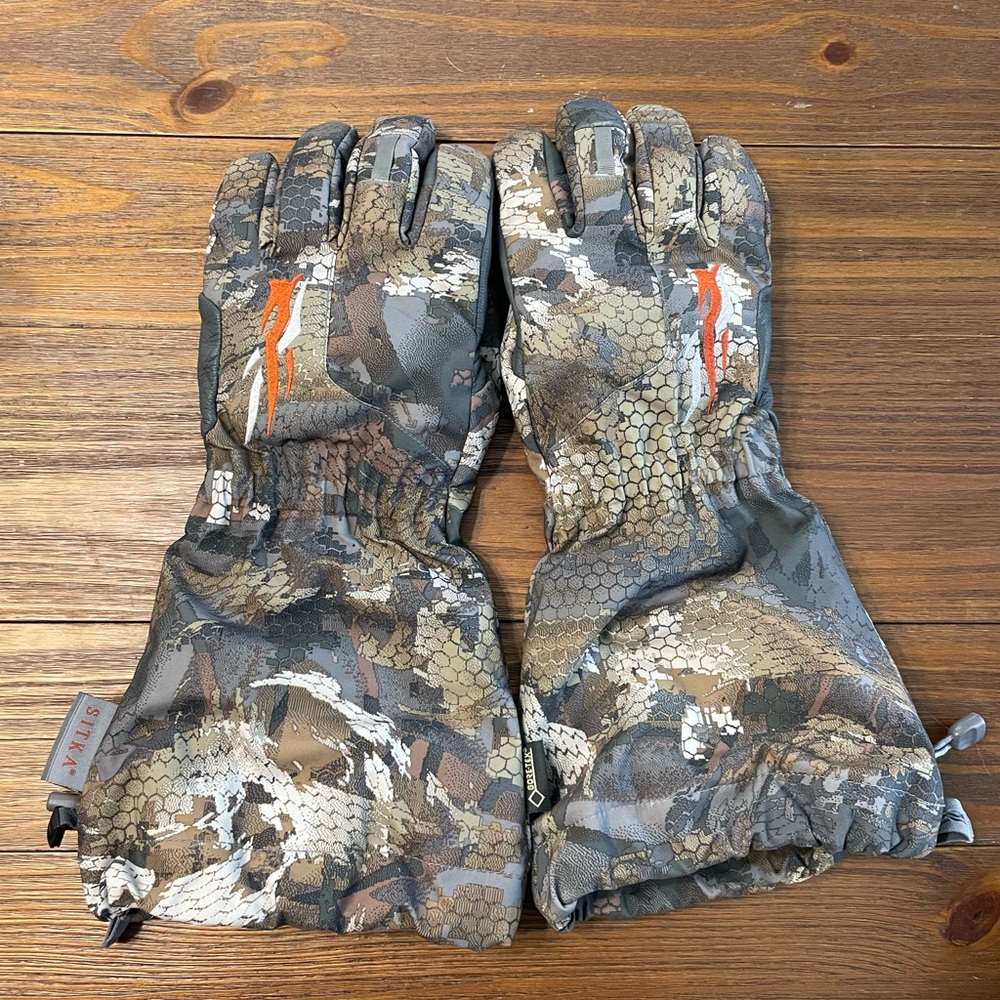 Sitka Delta Deek GTX Camouflage Gloves, Medium